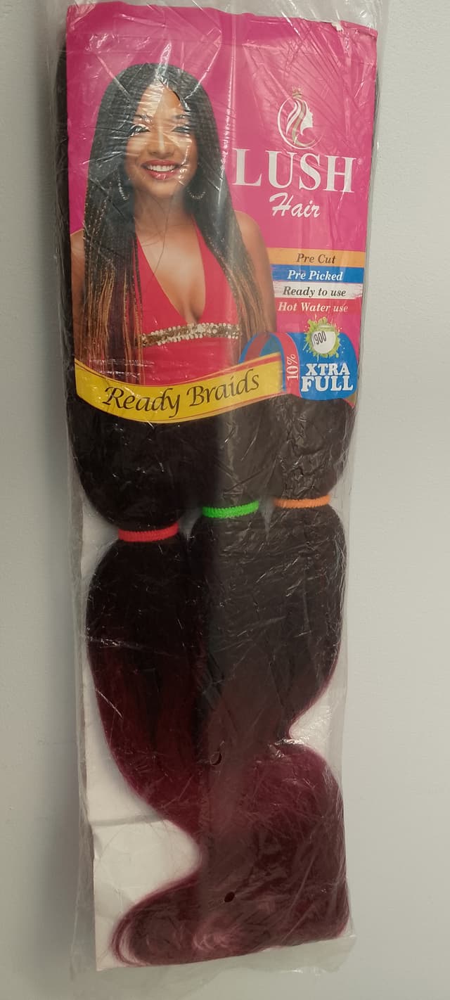 Pre-Plucked Lush Expression (Black & Wine, 24 Inches, 180g)