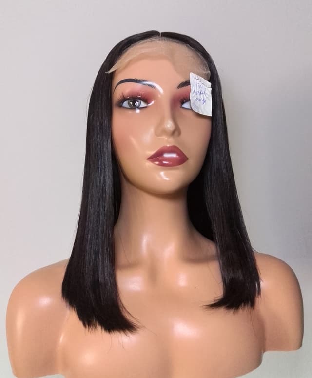14 Inch Straight Human Hair (Front View)